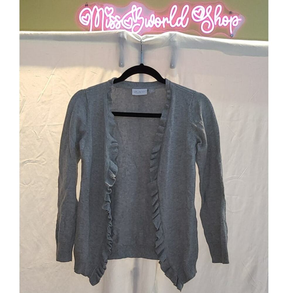 The Children Place Gray Cardigan Sweater Size 14